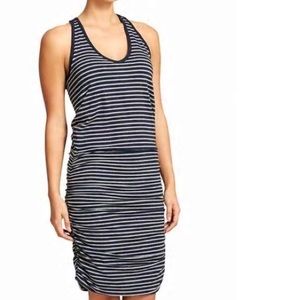 ATHLETA stripe tee racer back dress